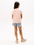 Pink Varsity Crew Neck T-Shirt  Girls