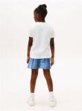 White Varsity Crew Neck T-Shirt  Girls