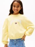Yellow Varsity Relaxed Sweatshirt  Girls