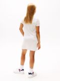 White Sequin Hilfiger Flag T-Shirt Dress  Girls