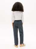 Multi Seersucker Stripe Relaxed Trousers  Girls