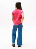 Pink Tonal Flag T-Shirt Short Sleeve  Girls