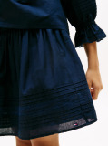 Blue Broderie Anglaise Tape Skirt  Girls