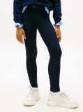 Blue Diamanté Flag Skinny Full Length Leggings  Girls