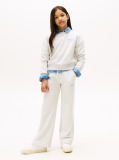 Grey Varsity Flock Logo Wide Leg Joggers  Girls