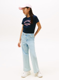 Blue Glitter Curve NYC Logo T-Shirt  Girls