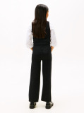 Black Sequin Wide Leg Drawstring Trousers  Girls