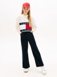 Beige Heritage Flag Rib-Knit Relaxed Jumper  Girls
