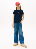 Blue Diamanté Flag Jersey T-Shirt  Girls