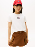Beige Diamanté Flag Jersey T-Shirt  Girls