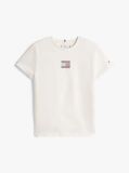 Beige Diamanté Flag Jersey T-Shirt  Girls