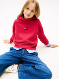 Red Diamanté Flag Relaxed Fleece Hoody  Girls