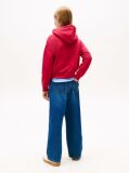 Red Diamanté Flag Relaxed Fleece Hoody  Girls