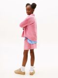 Pink Logo Patch Corduroy Relaxed Fit Overshirt  Girls