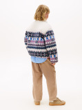 Beige Fairisle Teddy Jacket  Girls