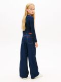 Blue Mabel Floral Wide Leg Printed Jeans   Girls