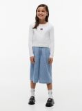 White Mabel Floral Wide Leg Printed Jeans   Girls