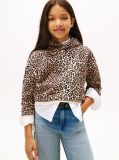 Multi Leopard Hoodie  Girls
