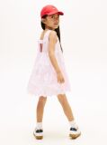 Pink Back Bow Broderie Anglaise Dress  Girls