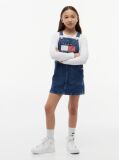 Denim Heritage Logo Pocket Denim Dungaree Dress  Girls