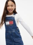 Denim Heritage Logo Pocket Denim Dungaree Dress  Girls