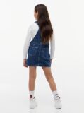 Denim Heritage Logo Pocket Denim Dungaree Dress  Girls