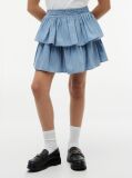 Denim Chambray Tiered Skirt  Girls