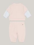 Pink Ithaca Stripe Sleeve Sweatshirt And Joggers Set  Newborn