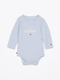 Blue Hilfiger Monotype Long Sleeve Bodysuit  Newborn