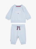 Blue Hilfiger Monotype Sweatshirt And Joggers Set  Newborn