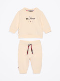 Pink Hilfiger Monotype Sweatshirt And Joggers Set  Newborn