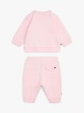 Pink Hilfiger Monotype Sweatshirt And Joggers Set  Newborn