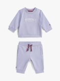 Purple Logo Sweatshirt And Joggers Set  Newborn