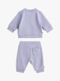 Purple Logo Sweatshirt And Joggers Set  Newborn