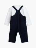Blue Relaxed Corduroy Dungaree Set  Newborn