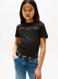 Black Essential Organic Cotton Logo T-Shirt  Kids Unisex