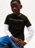 Black Essential Organic Cotton Logo T-Shirt  Kids Unisex