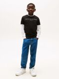 Black Essential Organic Cotton Logo T-Shirt  Kids Unisex