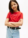 Red Essential Organic Cotton Logo T-Shirt  Kids Unisex