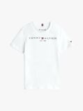 White Essential Organic Cotton Logo T-Shirt  Kids Unisex