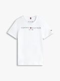 White Essential Organic Cotton Logo T-Shirt  Kids Unisex