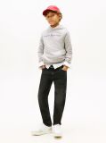 Grey Essential Organic Cotton Hoodie With Logo  Kids Unisex