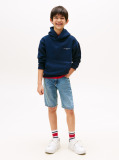 Blue Signature Tape Logo Hoody  Kids Unisex
