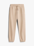 Beige Brushed Fleece Regular Joggers  Kids Unisex