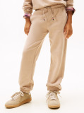 Beige Brushed Fleece Regular Joggers  Kids Unisex
