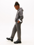 Grey Brushed Fleece Regular Joggers  Kids Unisex