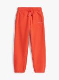 Orange Brushed Fleece Regular Joggers  Kids Unisex