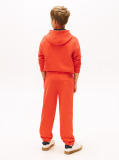 Orange Brushed Fleece Regular Joggers  Kids Unisex