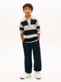 Blue Heritage Flag Logo Cuffed Drawstring Joggers  Kids Unisex