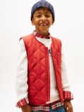 Red Essential Lightweight Quilted Gilet  Kids Unisex